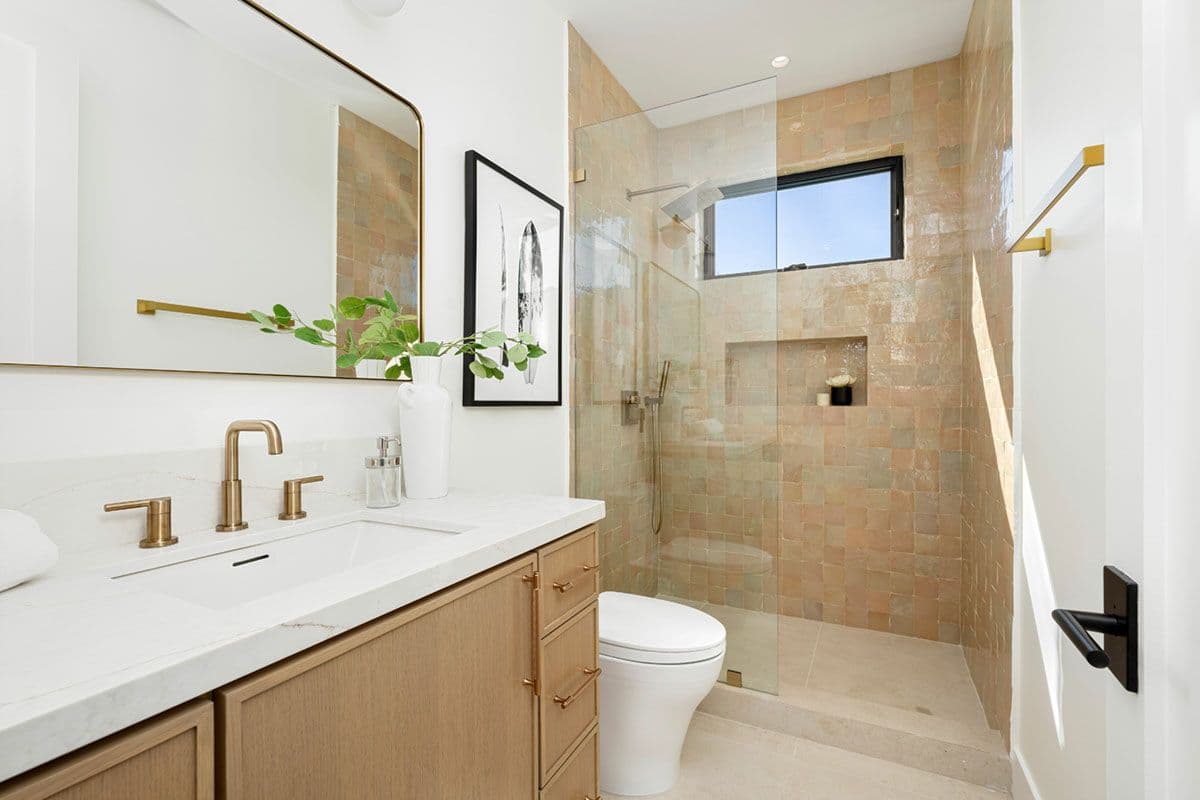 Earth tone tiles are popular image
