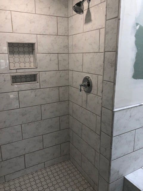 Tiled Bathroom Niche