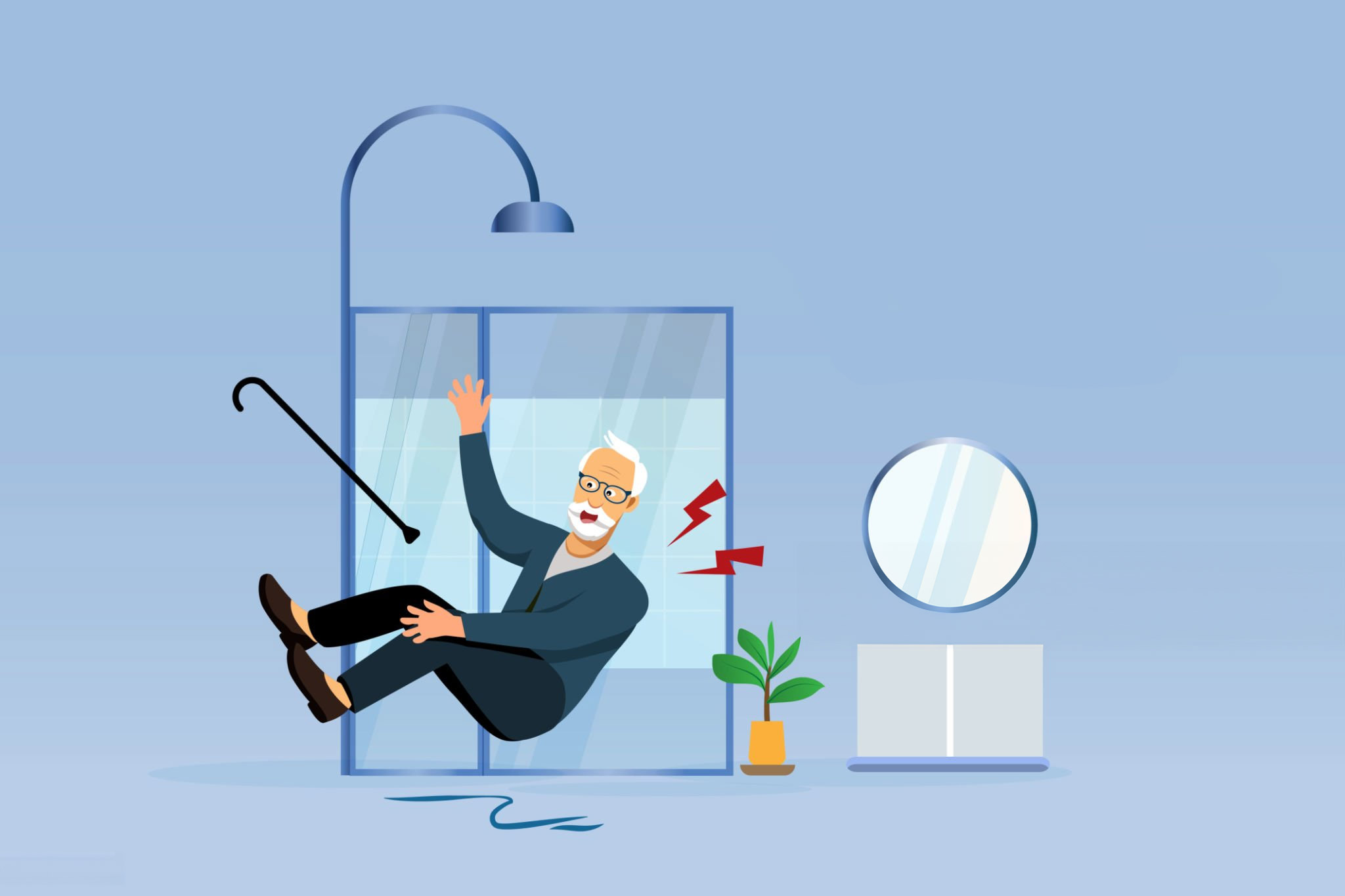 Preventing Slips and Falls in the Shower and Bathtub | TBS